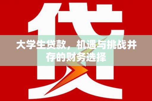 恒山大学生贷款，机遇与挑战并存的财务选择