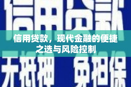 恒山信用贷款，现代金融的便捷之选与风险控制