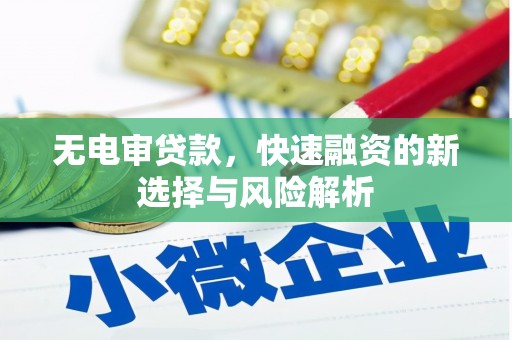 恒山无电审贷款，快速融资的新选择与风险解析