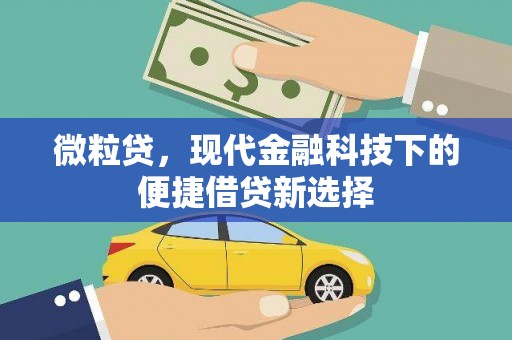 恒山微粒贷，现代金融科技下的便捷借贷新选择