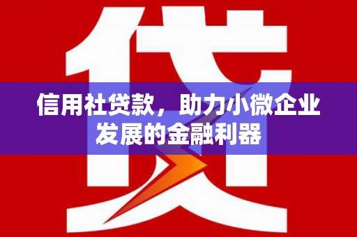 恒山信用社贷款，助力小微企业发展的金融利器