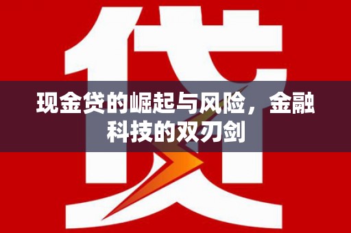 恒山现金贷的崛起与风险，金融科技的双刃剑
