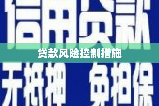恒山贷款风险控制措施