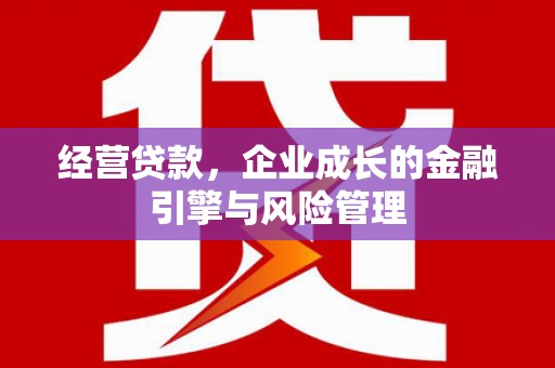 恒山经营贷款，企业成长的金融引擎与风险管理